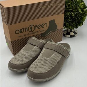 Orthofeet Women’s Louise Strap Slipper Shoes